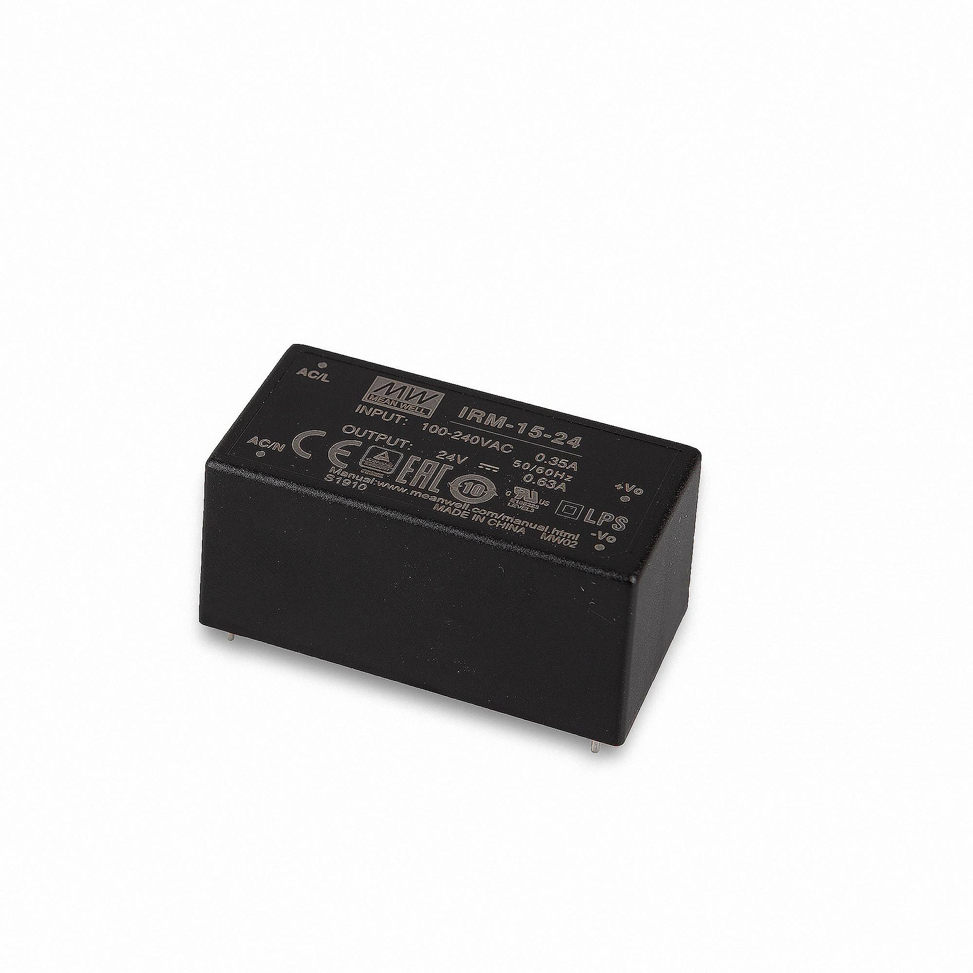 Mean Well IRM-15-24 Schaltnetzteil Modul 24V/DC/0-0,63A/ 15W-0