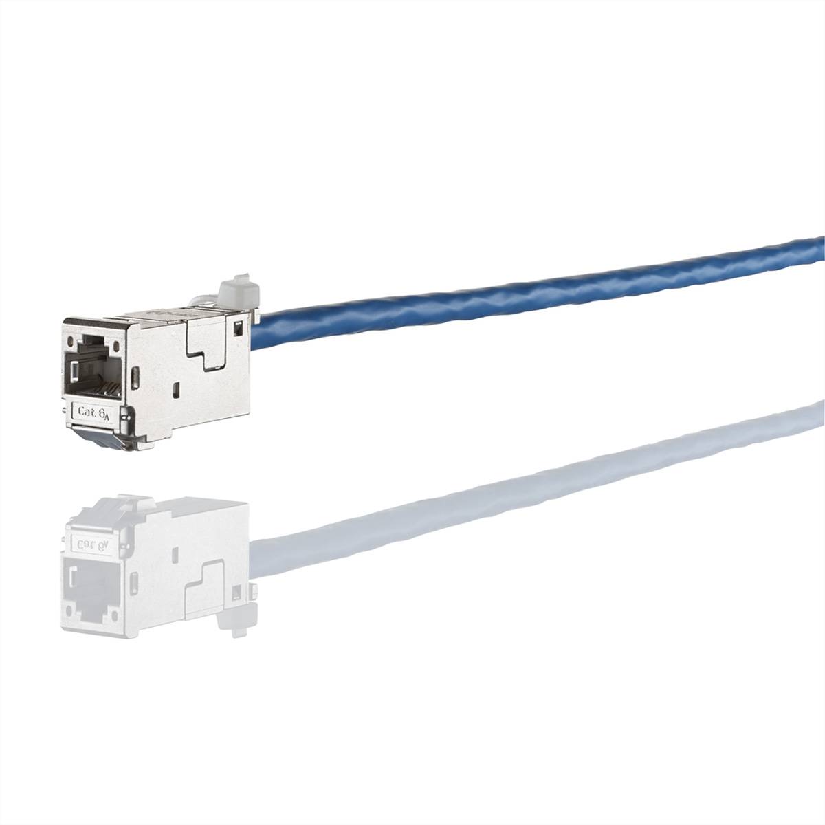 Metz Connect 130910-Z RJ45-Einbaumodul E-Dat, Modul-Steckgesicht CAT 6a 1 St.-1