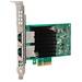 Intel X550-T2, Eingebaut, Kabelgebunden, PCI Express, Ethernet, 10000 Mbit/s, Grün, Silber-0