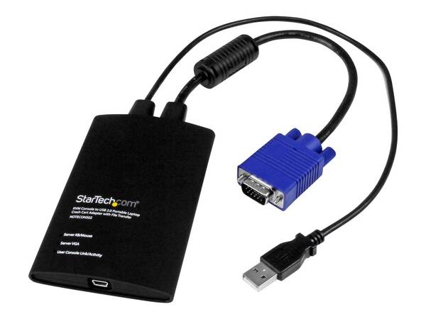 StarTech.com USB 2.0 KVM Konsole - Mobiler Laptop Crash Cart Adapter mit Datenüb
