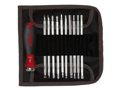 Wiha SYSTEM 6 281 - Handhalter mit Bitset - 12 Stücke