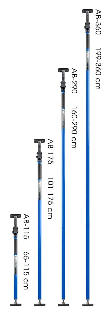 Montagestütze, Teleskopstange AB-175 (blau)-2