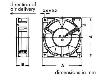 LÜFTER SUNON 12VDC GLEITLAGER 40 x 40 x 10mm-1