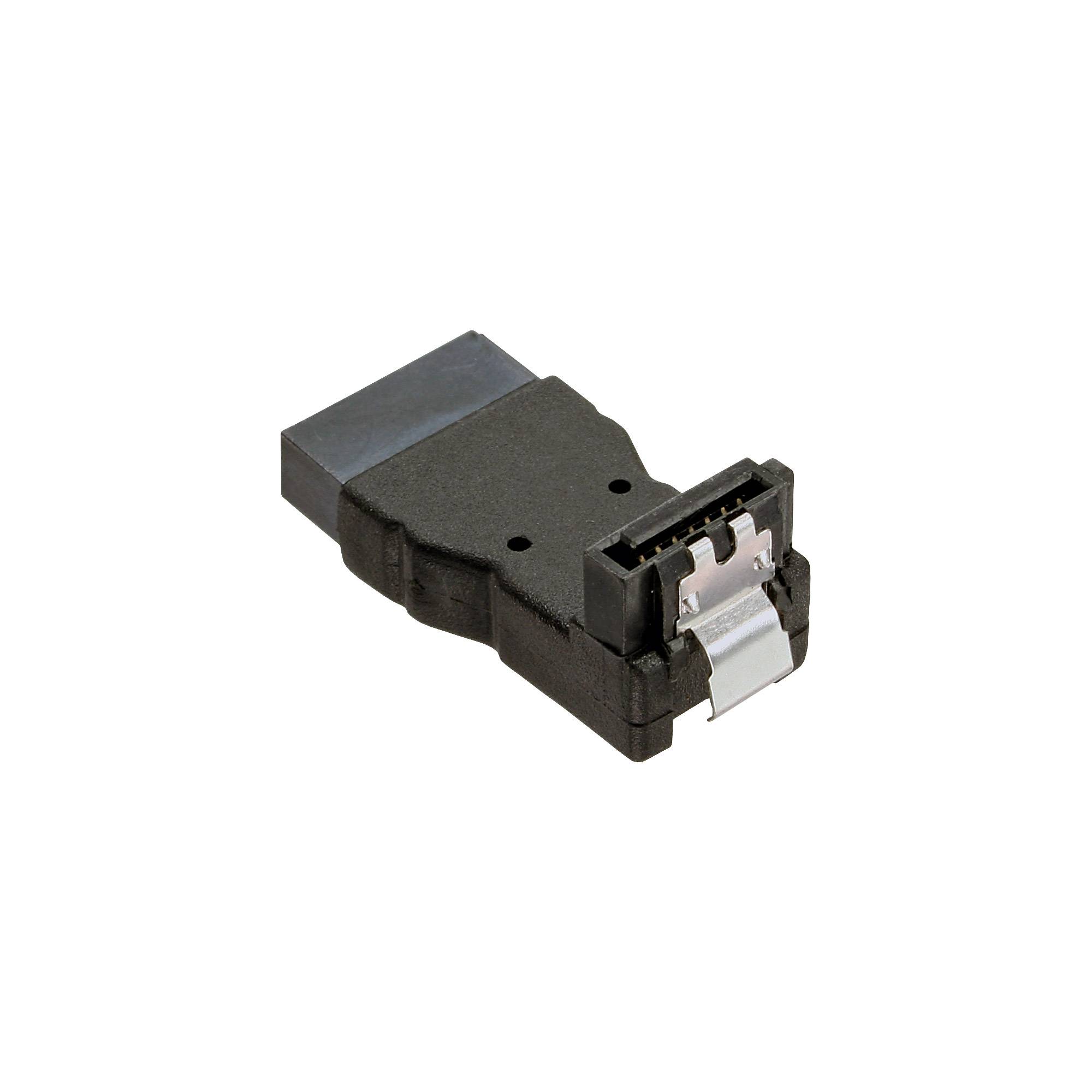 InLine® SATA Adapter Stecker / Buchse, gewinkelt nach unten-0