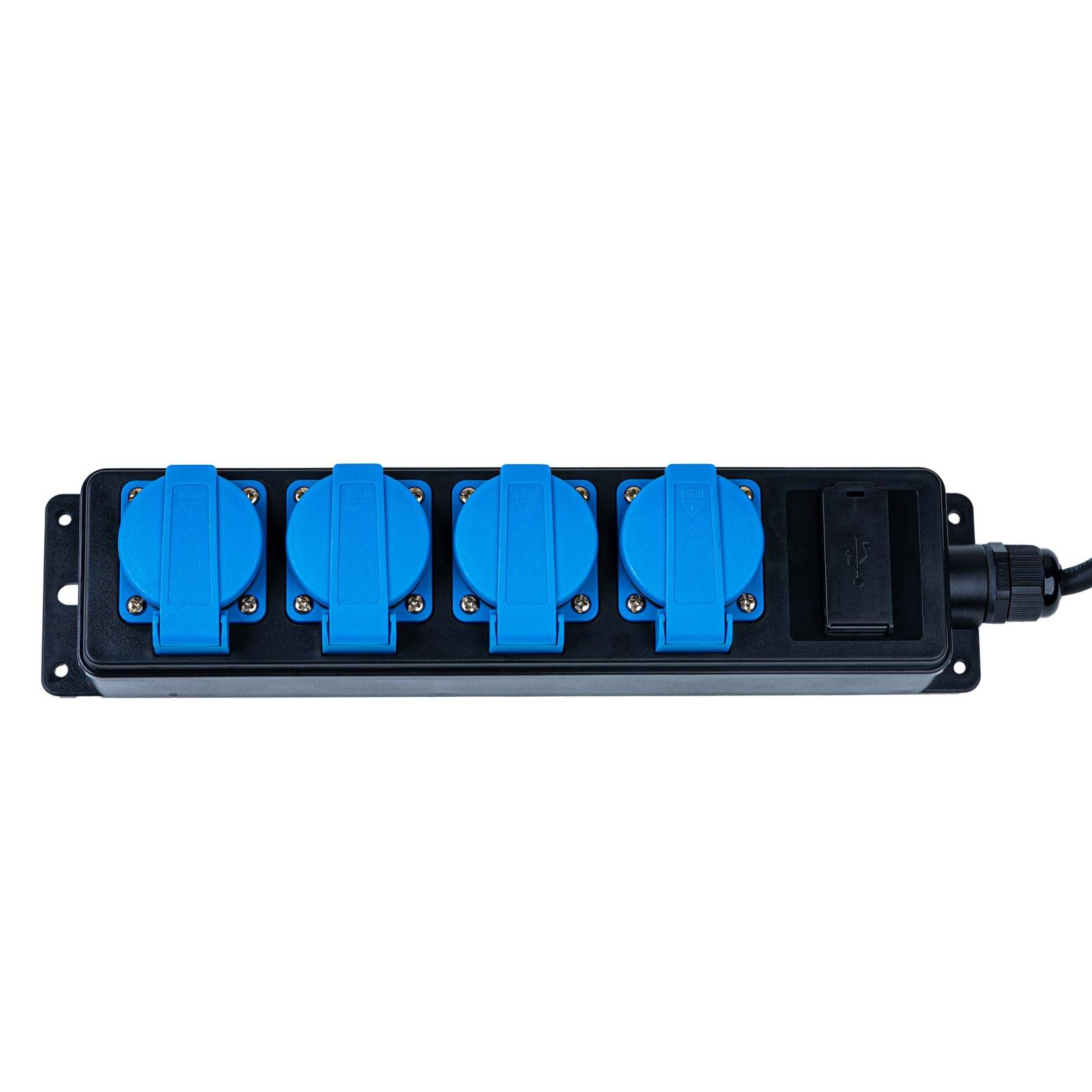 4-fach Verteilersteckdosenleiste mit USB und MID Stromzähler PH10-2
