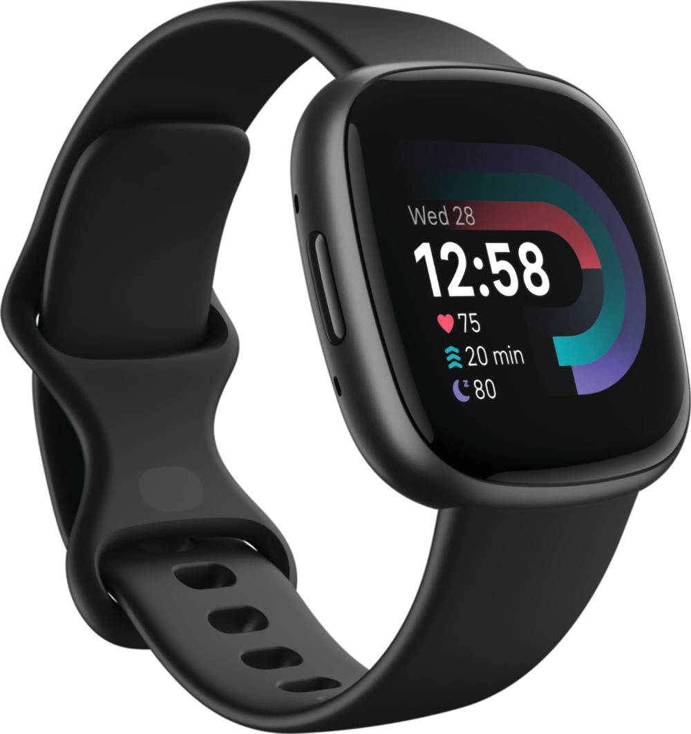 Fitbit Versa 4 - 40 mm - Carbon-Schwarz - intelligente Uhr mit Band-1