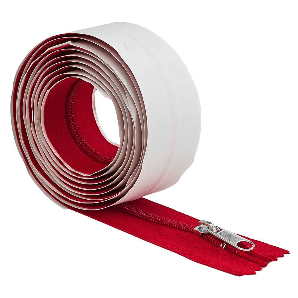 Reißverschluss selbstklebend (rot) 215 x 3,2 cm-0
