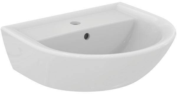 Ideal Standard Handwaschbecken Eurovit, 1 Hahnloch, mit Überlauf 500x440x175mm, Weiß