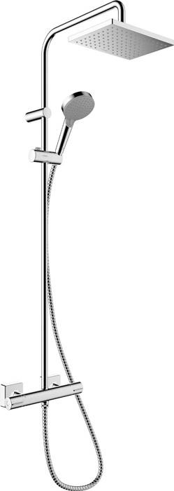 HG Showerpipe VERNIS Shape 230 1jet mit Brausethermostat chrom-0