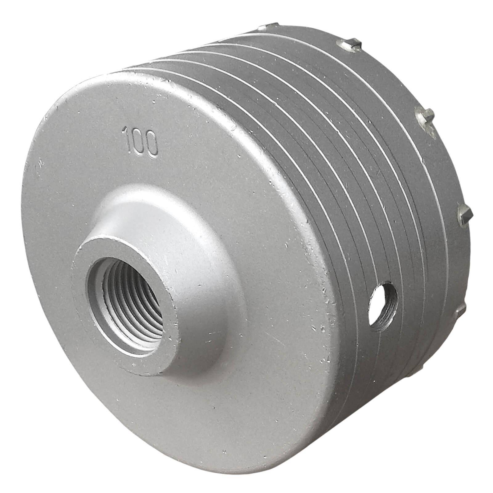 100 mm Hartmetall-Hohlbohrkrone inkl. SDS Aufnahmeschaft-2