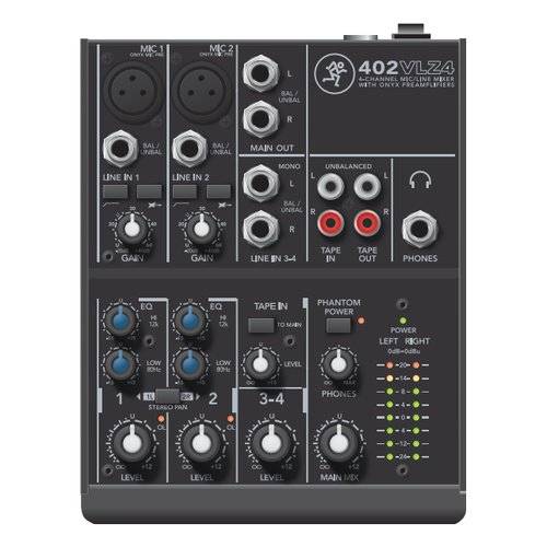 Mackie 402VLZ4 4-Channel Audio Mixer 20-20,000 Hz-0