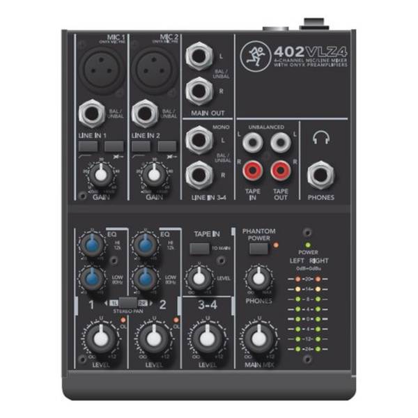 Mackie 402VLZ4 4-Channel Audio Mixer 20-20,000 Hz