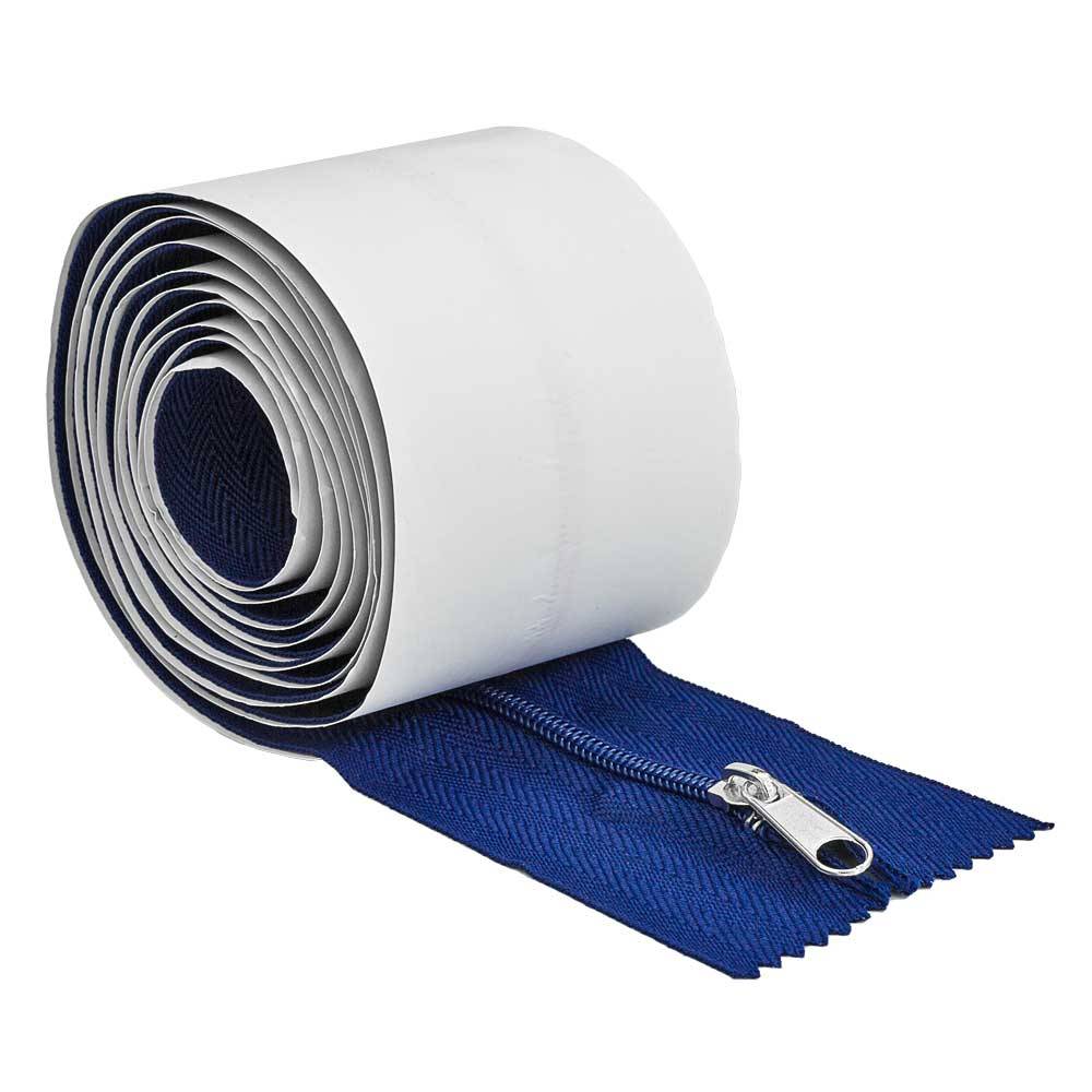 Reißverschluss selbstklebend (blau) 215 x 7,5 cm-0