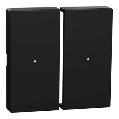 Zwei schwarze, rechteckige Module nebeneinander mit je einem kleinen weißen Punkt in der Mitte, vor einem weißen Hintergrund.
