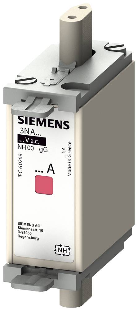 NH-Sicherungseinsatz, NH00, In: 100 A, gG, Un AC: 400 V, Kombikennmelder, isolierte Grifflaschen-0