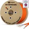 hb-digital CAT 7 Kabel 250m duplex Installationskabel S/FTP AWG23 LSZH orange