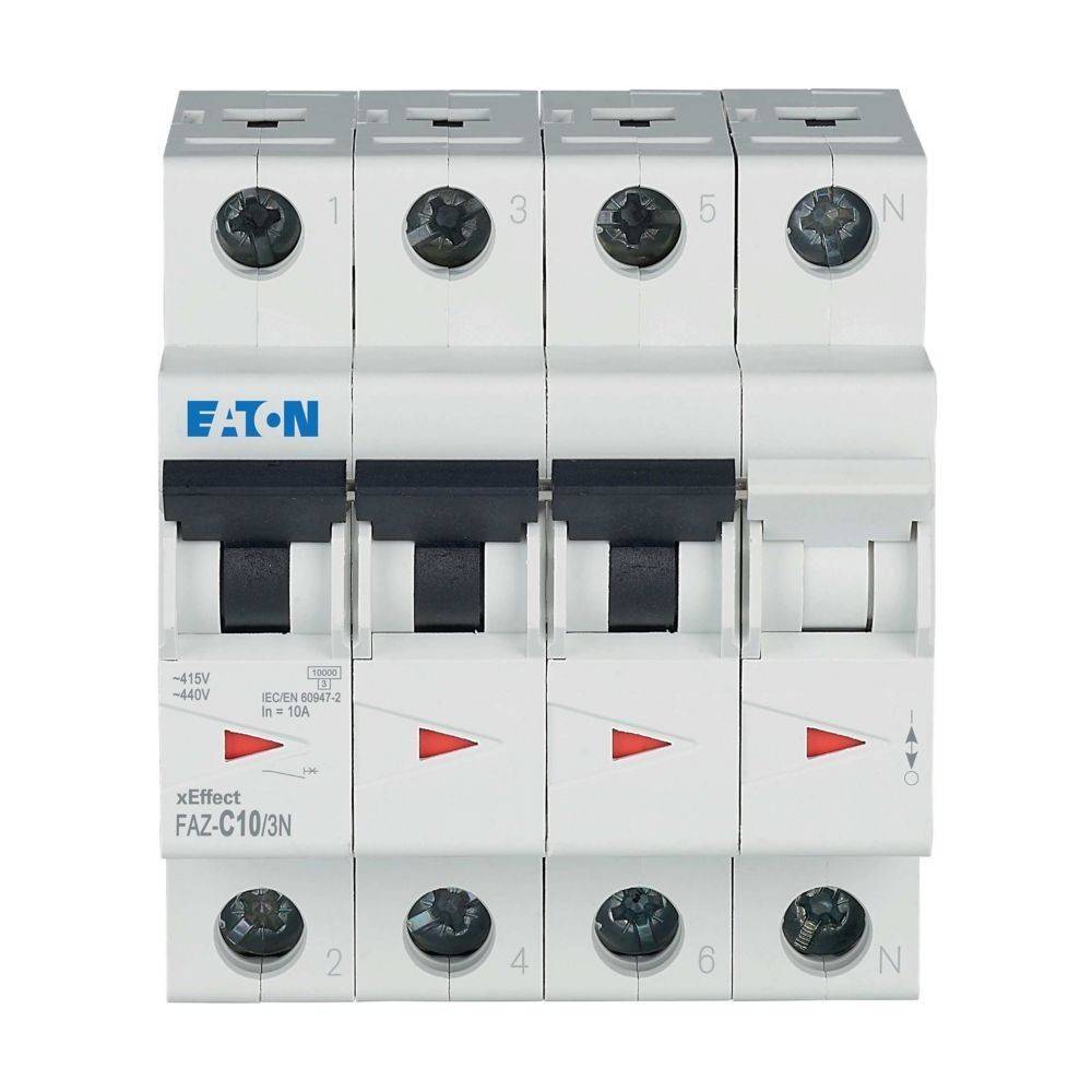 Eaton Leitungsschutzschalter FAZ-C10/3N-1