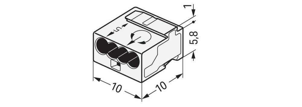 100 Stk. WAGO GmbH & Co. KG Verbindungsdosenklemm-1
