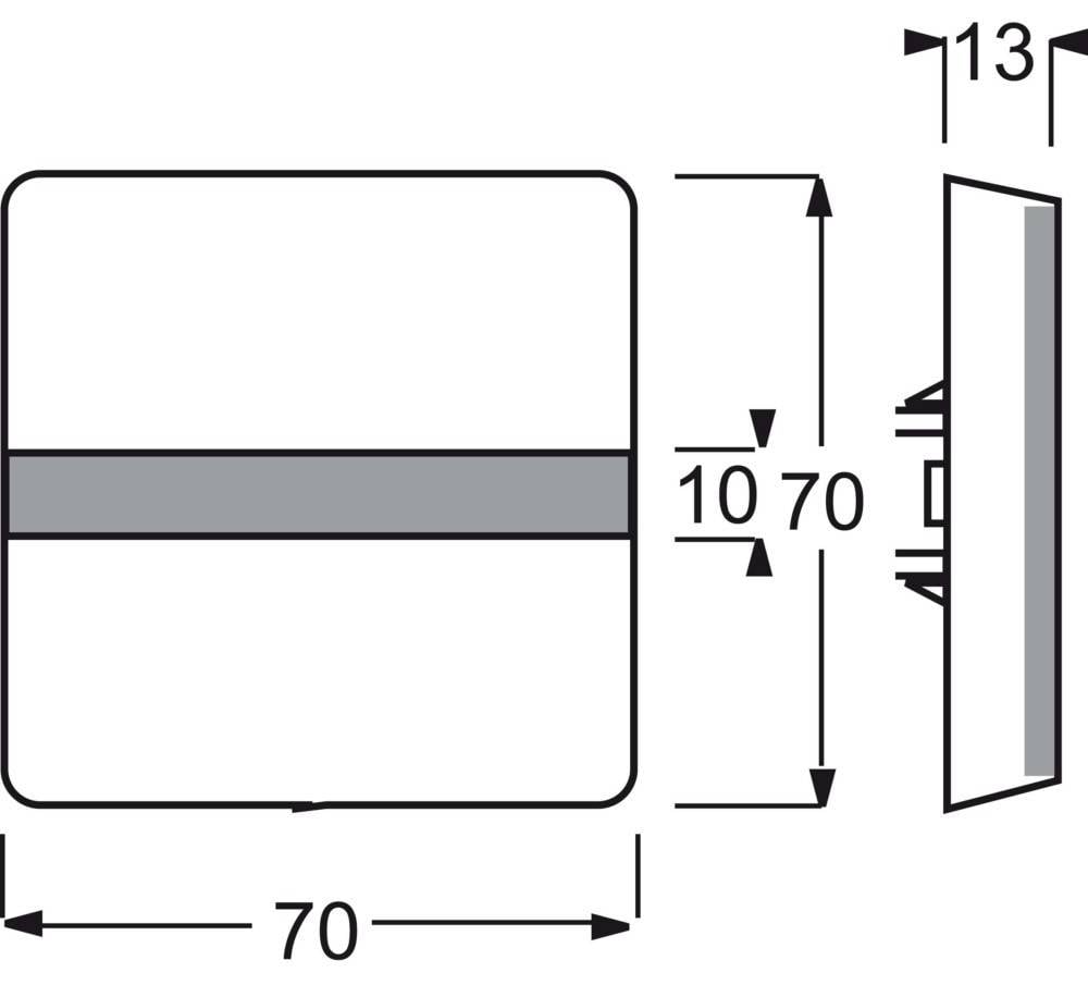 Busch-Jaeger Abdeckung Ausschalter, Wechselschalter, Kreuzschalter, Taster Allwetter 44 (IP44) Braun 2CKA001731A1960 1 S-1