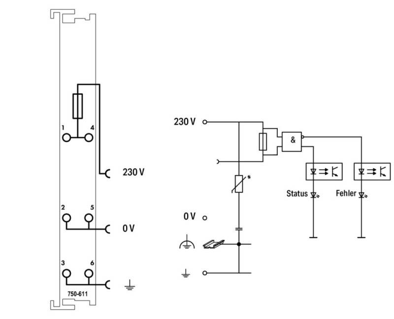 WAGO GmbH & Co. KG Potentialeinspeisung 750-611-3