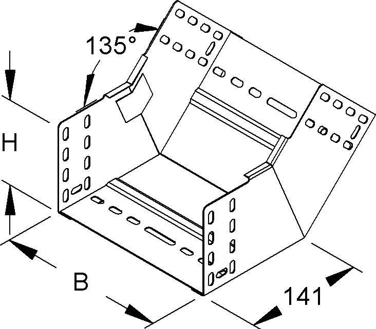 Niedax Rinnensteigbogen RSB 110.100-1