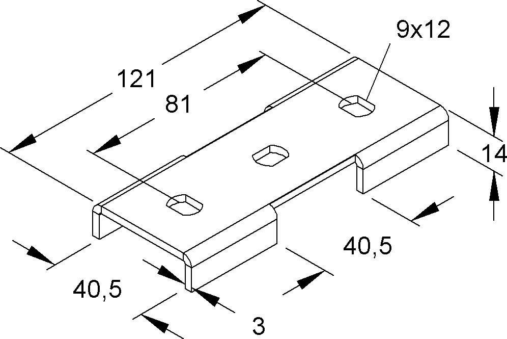100 Stk. Niedax Kreuz-Verbindung KV 40-1