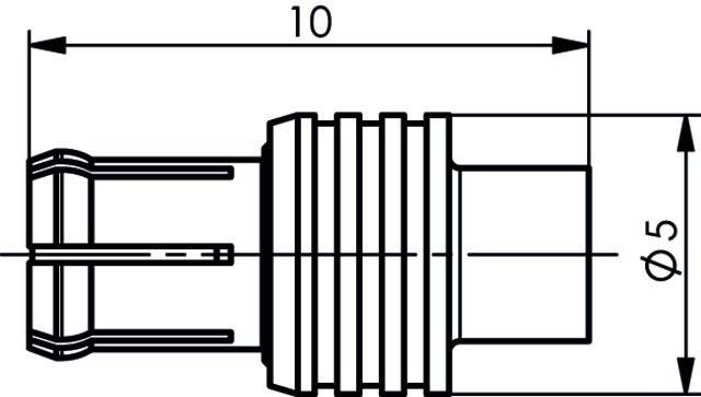 5 Stk. Telegärtner MCX-Kabelstecker löt 1000249-2