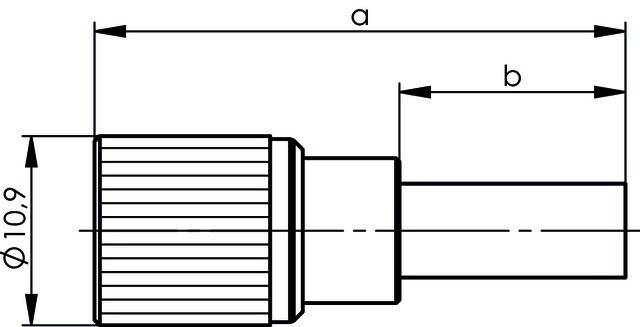 Telegärtner 100024369 100024369 1.6, 5.6-Koaxial-Steckverbinder Stecker, gerade 50 Ω 1 St. Piece-3