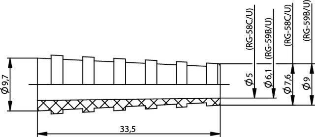 Telegärtner Knickschutztülle 100001164-2