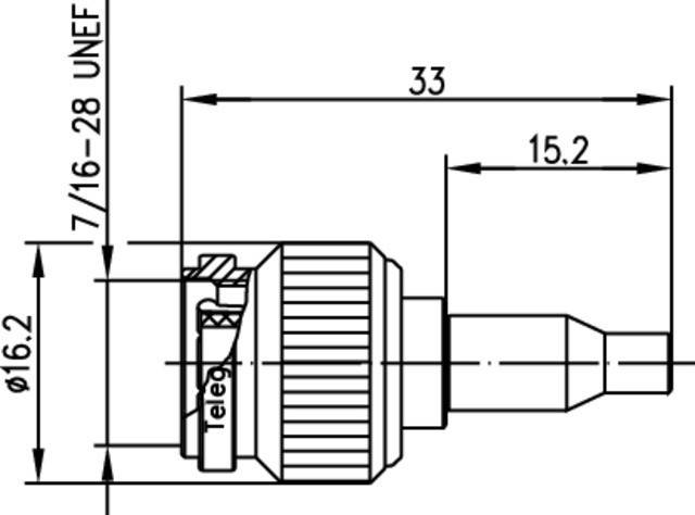 5 Stk. Telegärtner TNC-Kabelstecker 50Ohm 100023-2