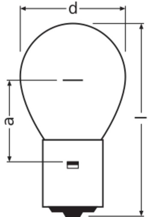 Osram Verkehrssignallampe 20W SIG 1227UELL 20W 10V BA20S UNV1 10V kl-1