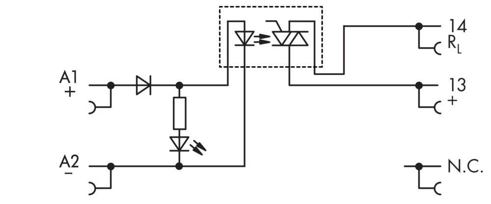 WAGO Halbleiterrelais 857-714 2 A Schaltspannung (max.): 240 V/AC 1 St.-3