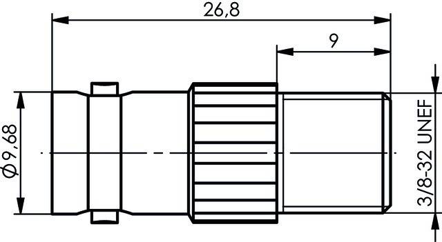 5 Stk. Telegärtner Adapter BNC-F (F-F) 100023640-2