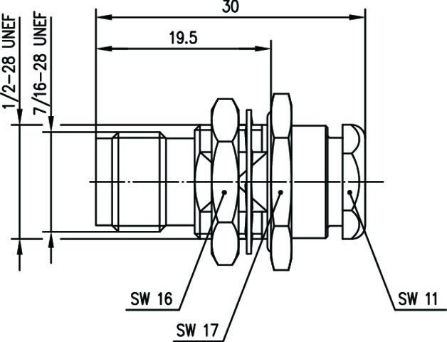 Telegärtner J01011A2223 TNC-Kabeleinbaubuchse 50 Ohm für RG-58C/U MIL-Verschraubung-2