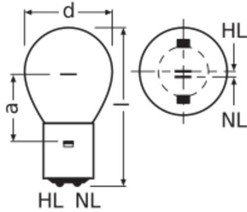 OSRAM LAMPE Zweiwendel-Überdrucklampe SIG 1210-1