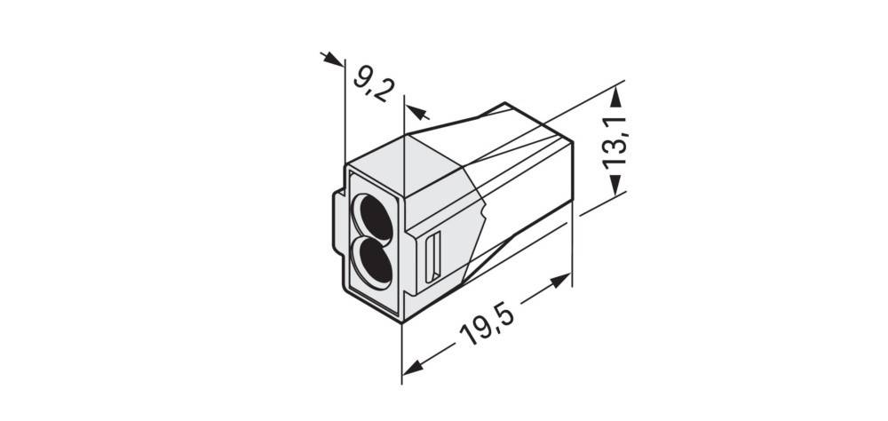 100 Stk. WAGO GmbH & Co. KG Dosenklemme 773-602-1