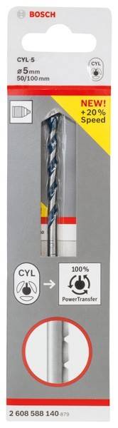 5 Stk. Bosch Power Tools Betonbohrer CYL-5, Blue-0