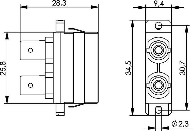 TG ST/SC Duplex Adapter für J08082A0010 Multimode Phosphorbronzehülse blau-1