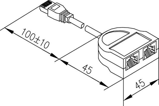 Telegärtner Modular-T-Adapter 100023148-2