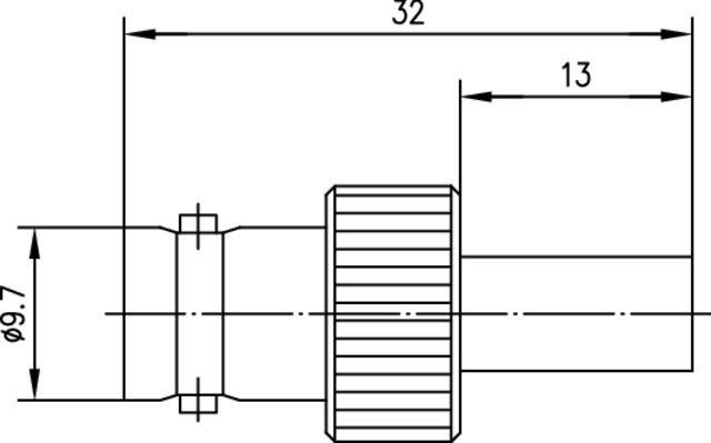 5 Stk. Telegärtner BNC Kabelbuchse 100023563-2