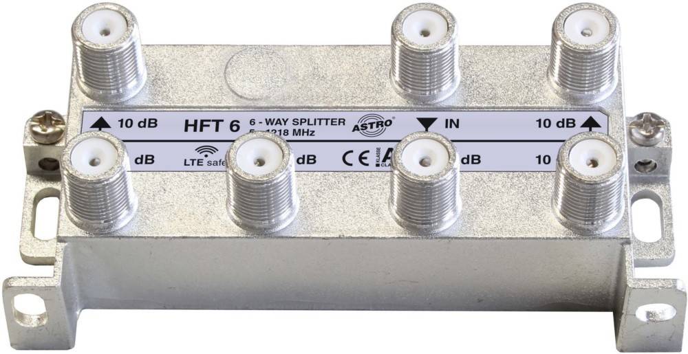 HFT 6 Verteiler 6-fach 5-1218MHz ca.10dB-1