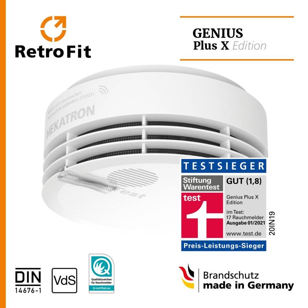 Hekatron Vertriebs Rauchwarnmelder Genius Plus X-N-A-2