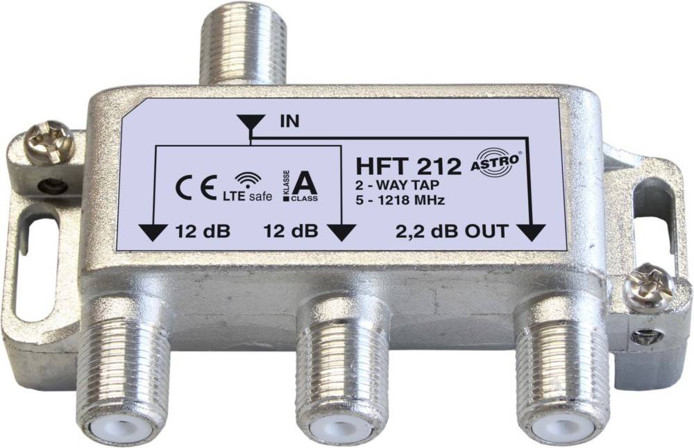 Astro Strobel Abzweiger 2-fach 12db 5-1218MHz HFT 212-1