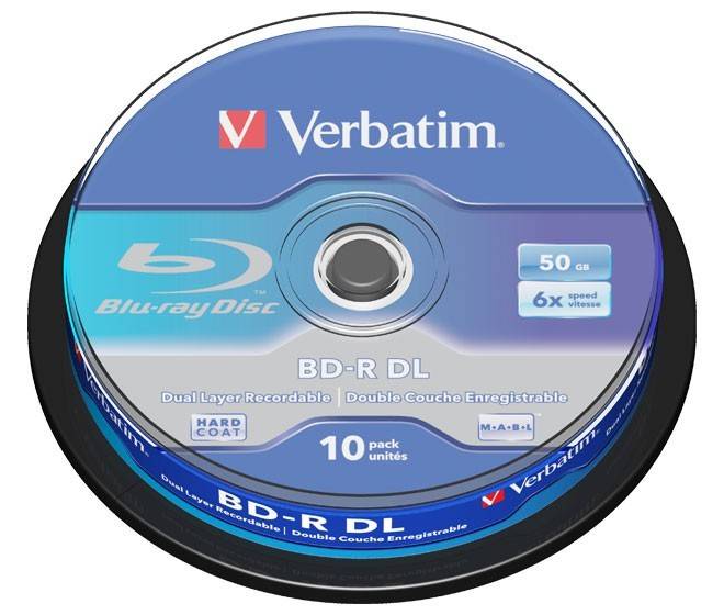 Verbatim BD-R DL 50GB/1-6x 43746 (VE10)-0