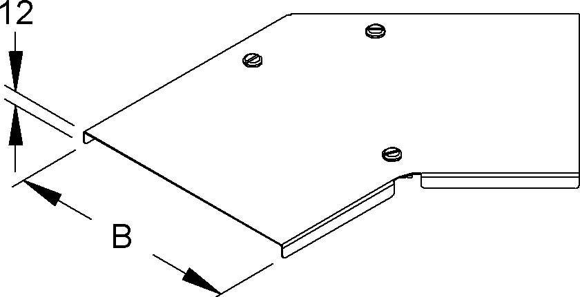 Niedax Deckel für Bogen 45Gr. RBACDV 500 S-1