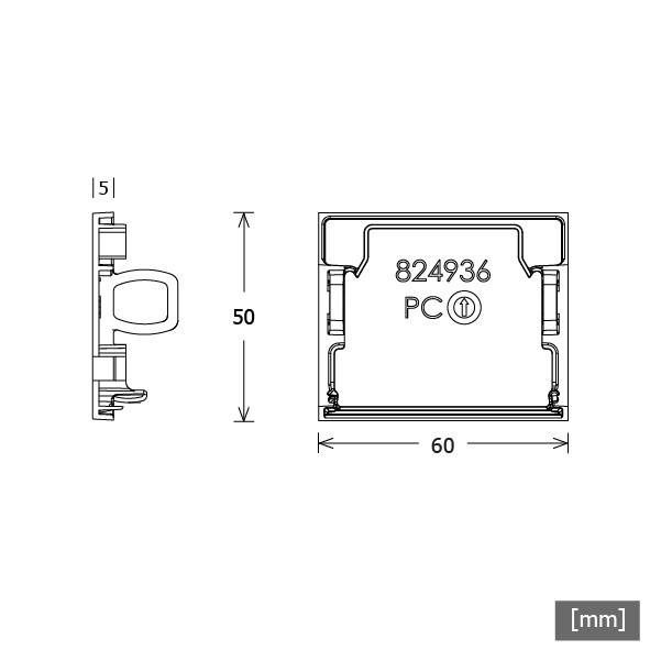 LTS Licht&Leuchten Enddeckel (VE2) LK-Z 060.001 s-2