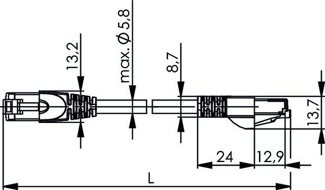 Telegärtner Patchkabel Cat5 gn 100008840-2