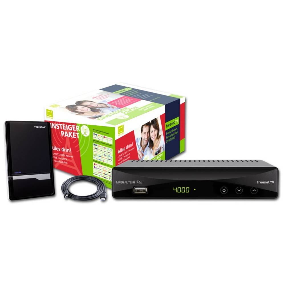 DigitalBox Imperial T2 IR Plus - Digitaler Multimedia-Receiver - Schwarz-0