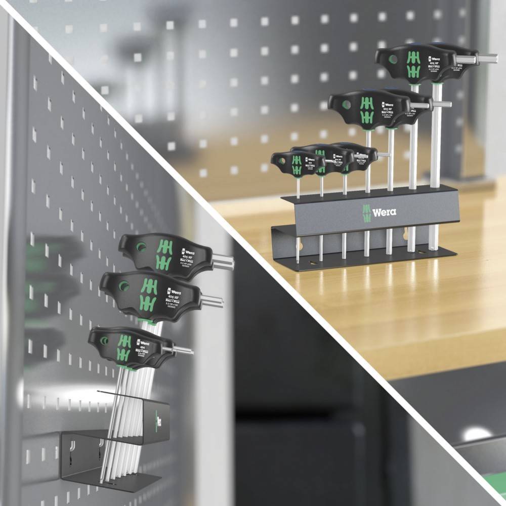 Wera 454/7 HF Set 2 Schraubendrehersatz Quergriff-Schraubendreher Hex-Plus mit Haltefunktion - 05023453001-1