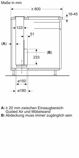 Bosch MDA Einbausatz Montageset DSZ1WW1M1-1